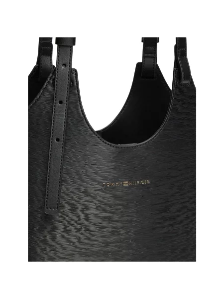 Shopper kabelka Tommy Hilfiger čierna