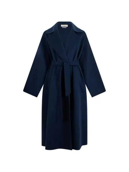 Palton Weekend Max Mara de lână albastru