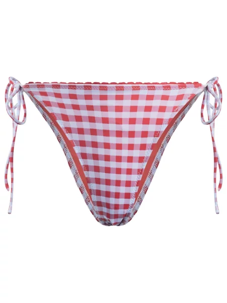 Bikini Damson Madder wiązane czerwone