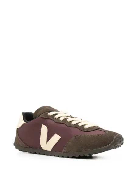 Sneakerși Veja din piele de căprioară cu autograf violet