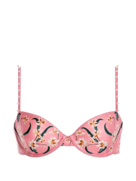 Top Agua By Agua Bendita cu broderie roz