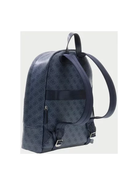 Torba Guess skórzana niebieska