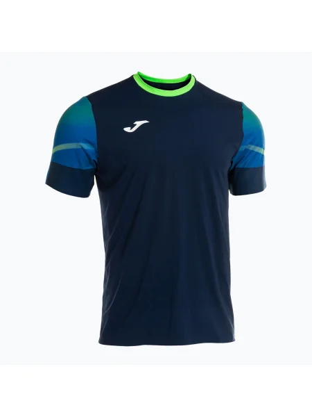 Tricou de alergare Joma Elite XI navy/verde fluo pentru bărbați verde
