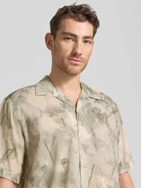 Koszula casualowa o kroju relaxed fit z mieszanki bawełny ekologicznej i modalu model RELAXAIR' Selected Homme