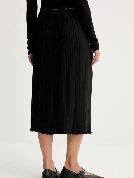 Sukně Calvin Klein maxi áčková černá