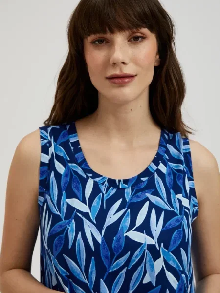 Tricou Moodo cu imagine albastru