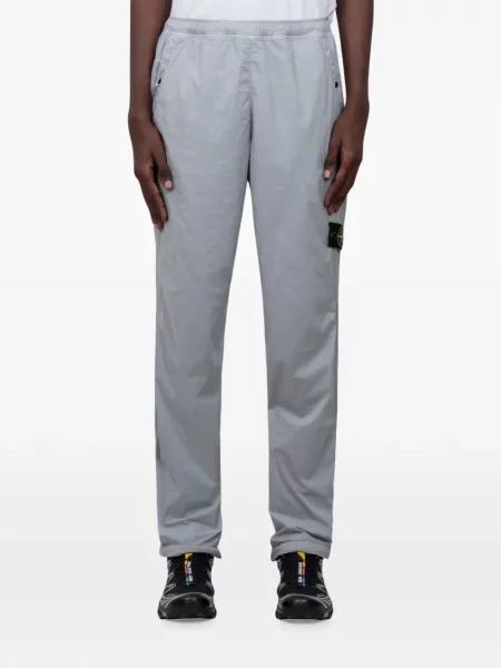 Pantaloni Stone Island cu strasuri alergare gri