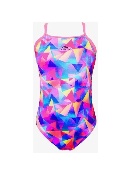 Turbo Swimsuit Geo Galaxy wielokolorowy strój kąpielowy XL czerwony
