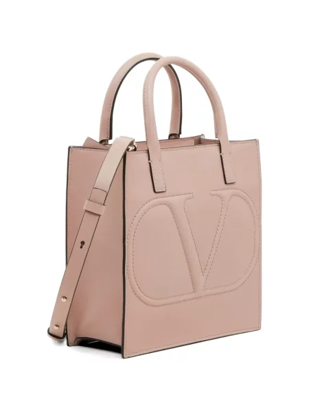 Geantă shopper Valentino Garavani roz
