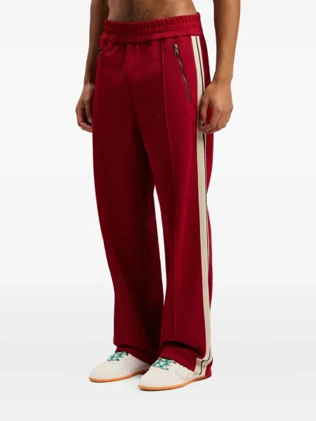 Pantaloni Palm Angels cu dungi roșu