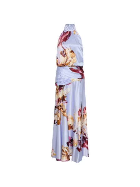 Rochie maxi Rebecca Vallance cu model floral cu imagine albastru