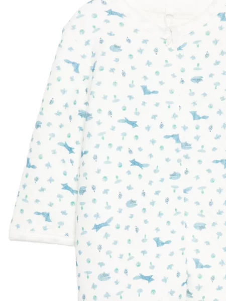 Piżama dziecięca Petit Bateau biała