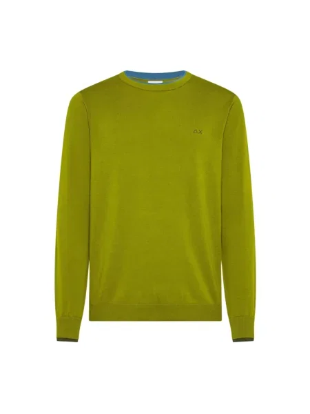Sweter Sun68 ze sznurkiem zielony