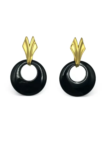 Fülbevaló Jennifer Gibson Jewellery fekete