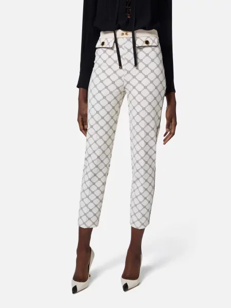 Брюки Elisabetta Franchi бежевые