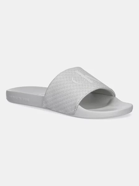 Klapki Calvin Klein Jeans szare