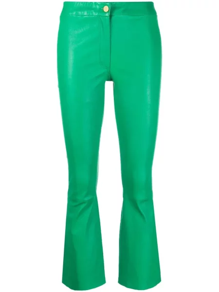 Decupat pantaloni Arma din piele verde