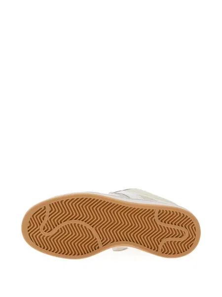 Papuci Adidas din piele de căprioară cu platformă verde