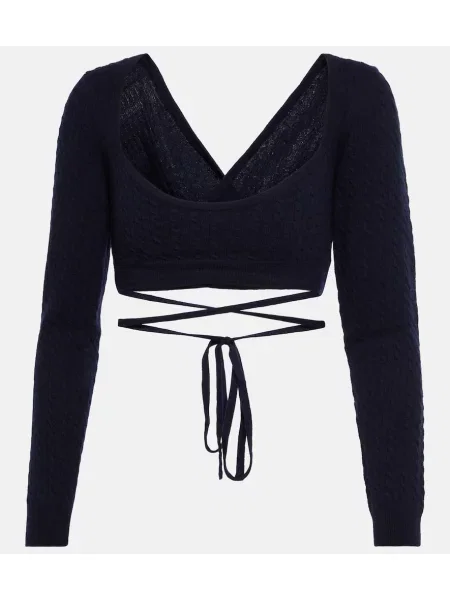 Vuneni džemper Patou ošišan crna