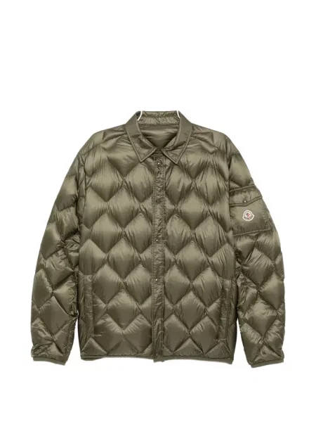 Пухено яке Moncler зелено