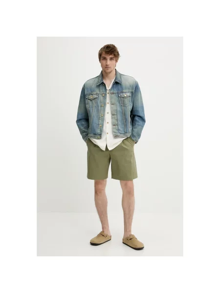 Won Hundred kurtka jeansowa przejściowa oversize niebieski