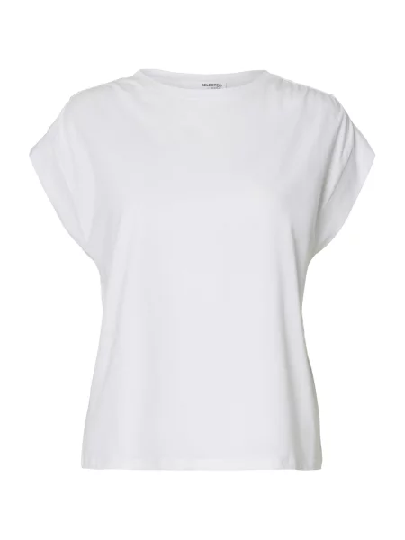 SELECTED Tricou SLFMILA' alb