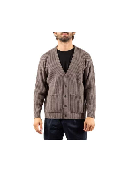 Sweter Emporio Armani brązowy