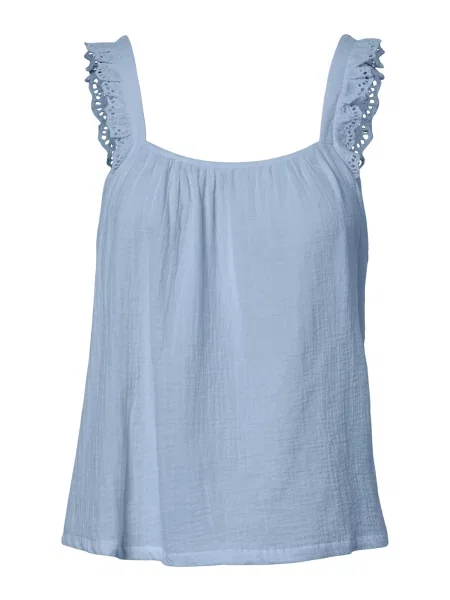 PIECES Top PCSASTINA deschis albastru