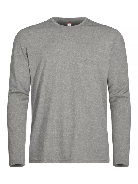 Clique Basic Active-T L/S koszulka z długim rękawem polyester – Grey szara