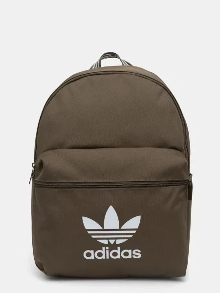 Раница adidas Originals Adicolor зелено голям с десен бяло