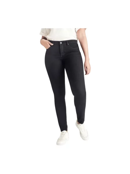 Skinny jeansy skinny Mac czarne