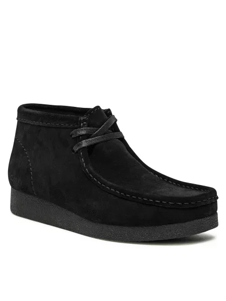 Čizme Clarks WallabeeEvoBt Black Suede crna