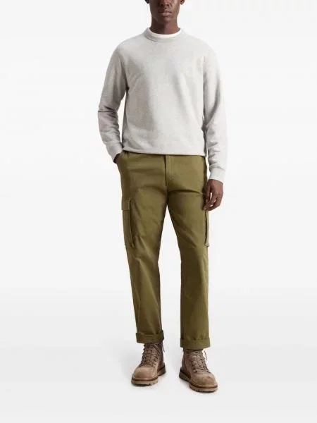 Cargo stiliaus kelnės Woolrich žalia
