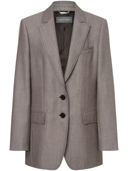 Sacou Alberta Ferretti de lână gri