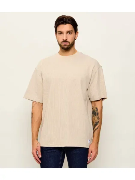 Hugo Blue Tricou Nuwaffle bej