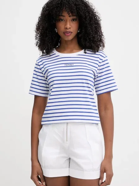 Twinset Tricou de femei din cu albastru