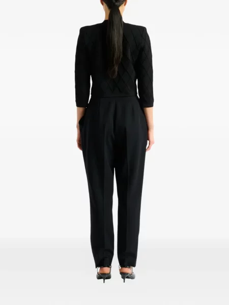 Decupat cardigan Balmain tricotate negru