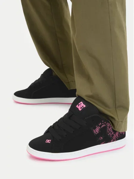 DC Shoes Sneakers EO-COURT GRAFFIK negru