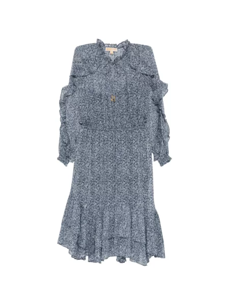 Rochie midi Michael Kors cu model floral până la genunchi de costum albastru