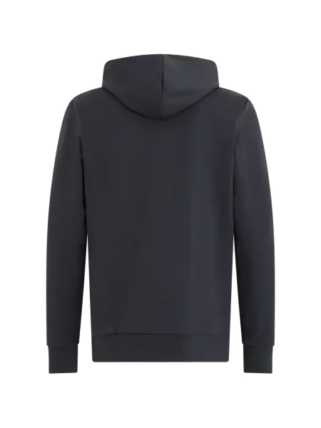 Ριγέ hoodie Boss με αυτόγραφο γκρι