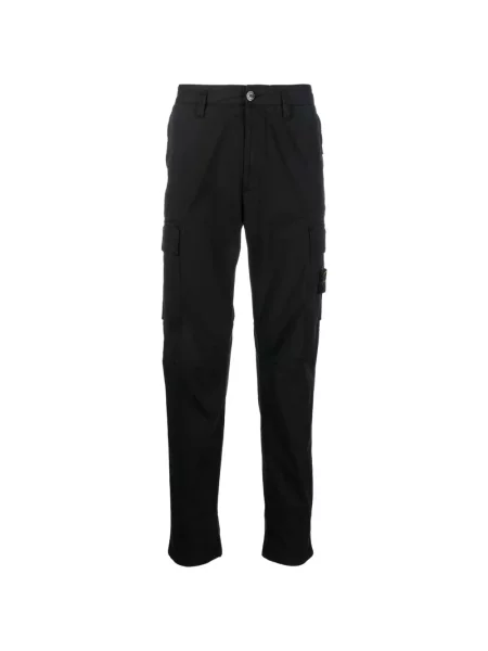 Spodnie Stone Island z kamieniami zwężane czarne