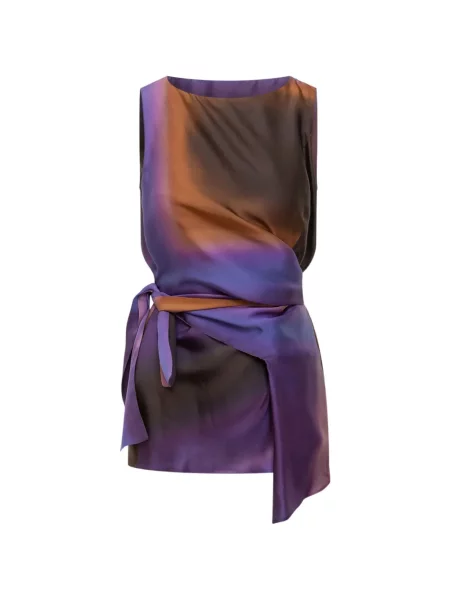 Top Momoni wiązany fioletowy