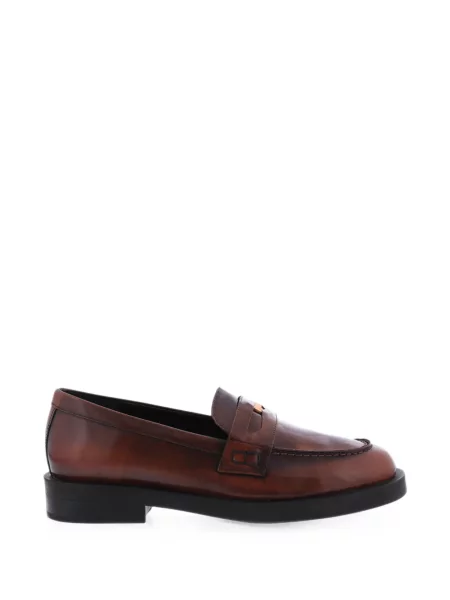 Pantofi loafer Paris Punk cu bretele maro