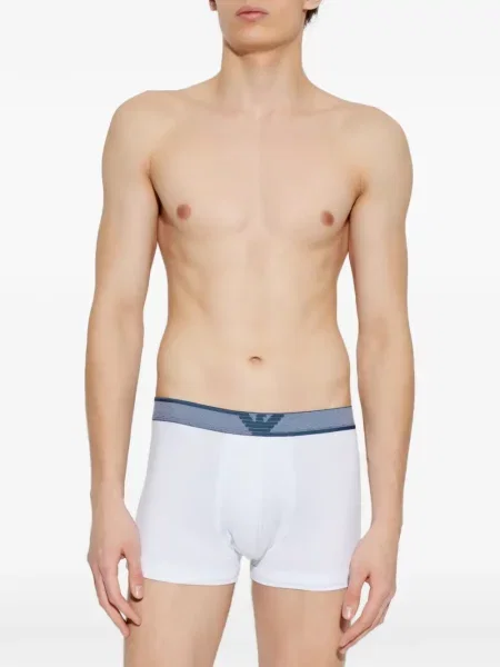 Kraťasy Emporio Armani s autogramem bílé