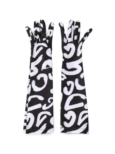 Mănuși Dolce & Gabbana cu autograf negru