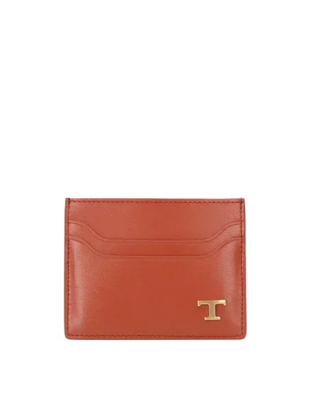 Portfel Tod's skórzany pomarańczowy