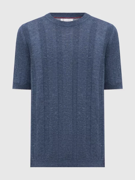 Футболка Brunello Cucinelli синяя