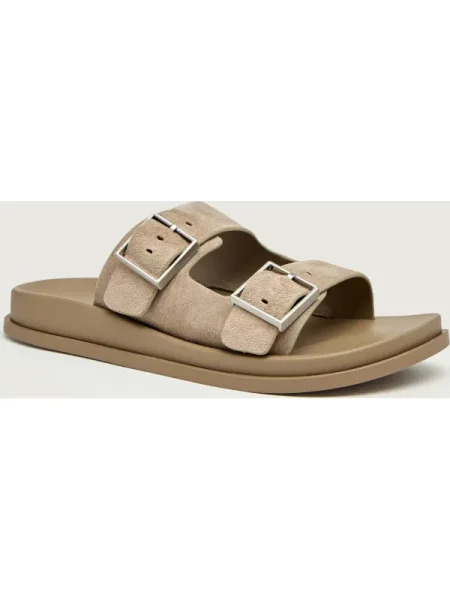 Calvin Klein Șlapi | piele întoarsă bej