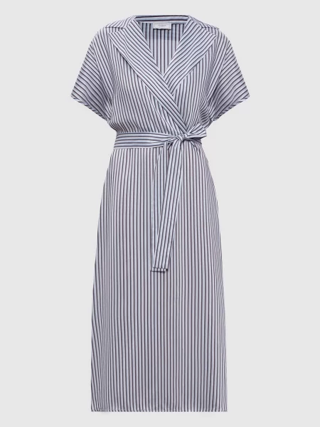 Сукня міді з шовком в смужку Peserico