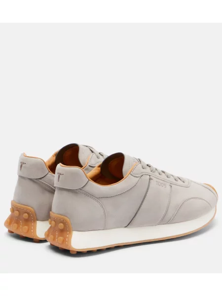 Sneakerși Tod's din piele de căprioară gri